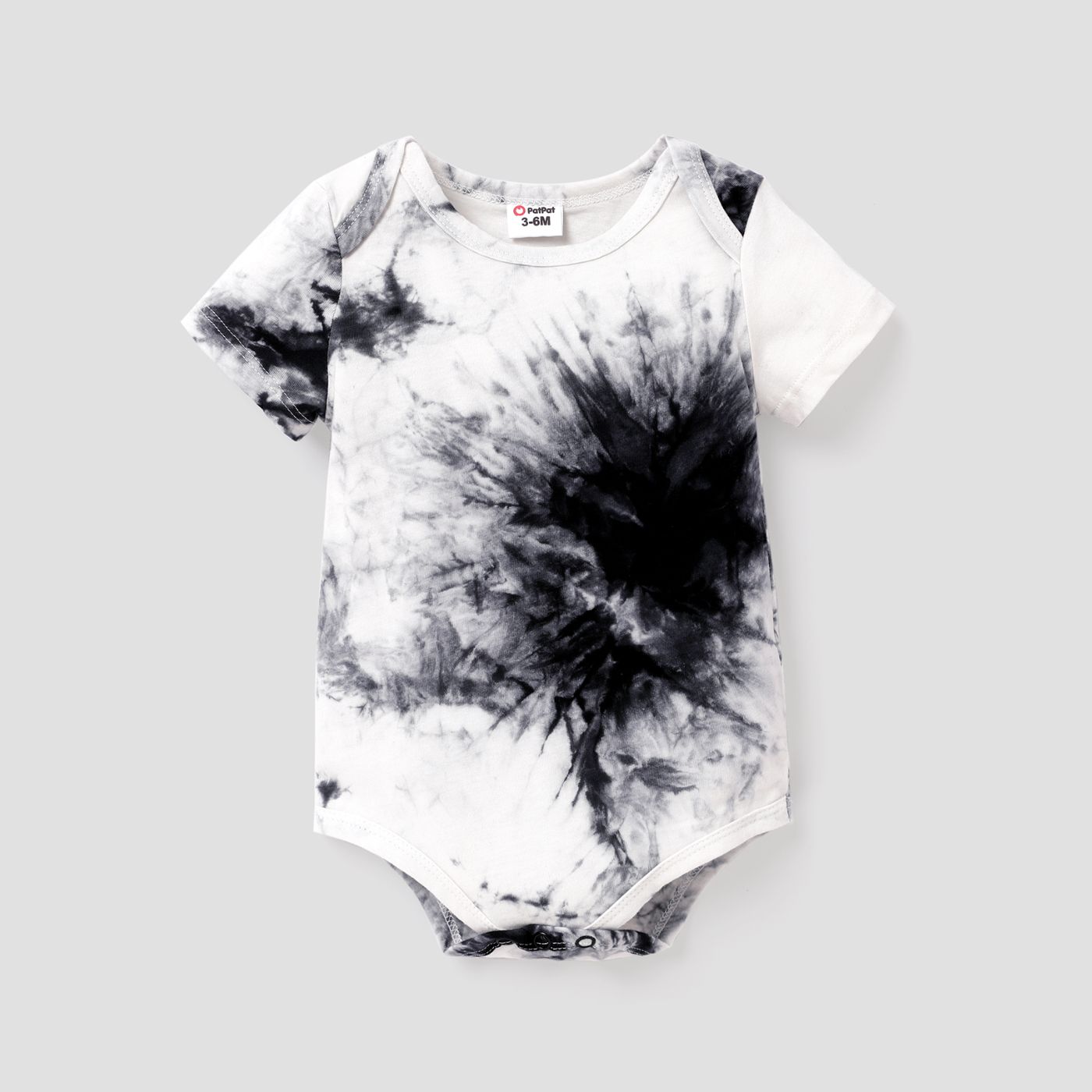 

Baby Boy 100% Cotton Tie Dye Short-sleeve Bodysuit