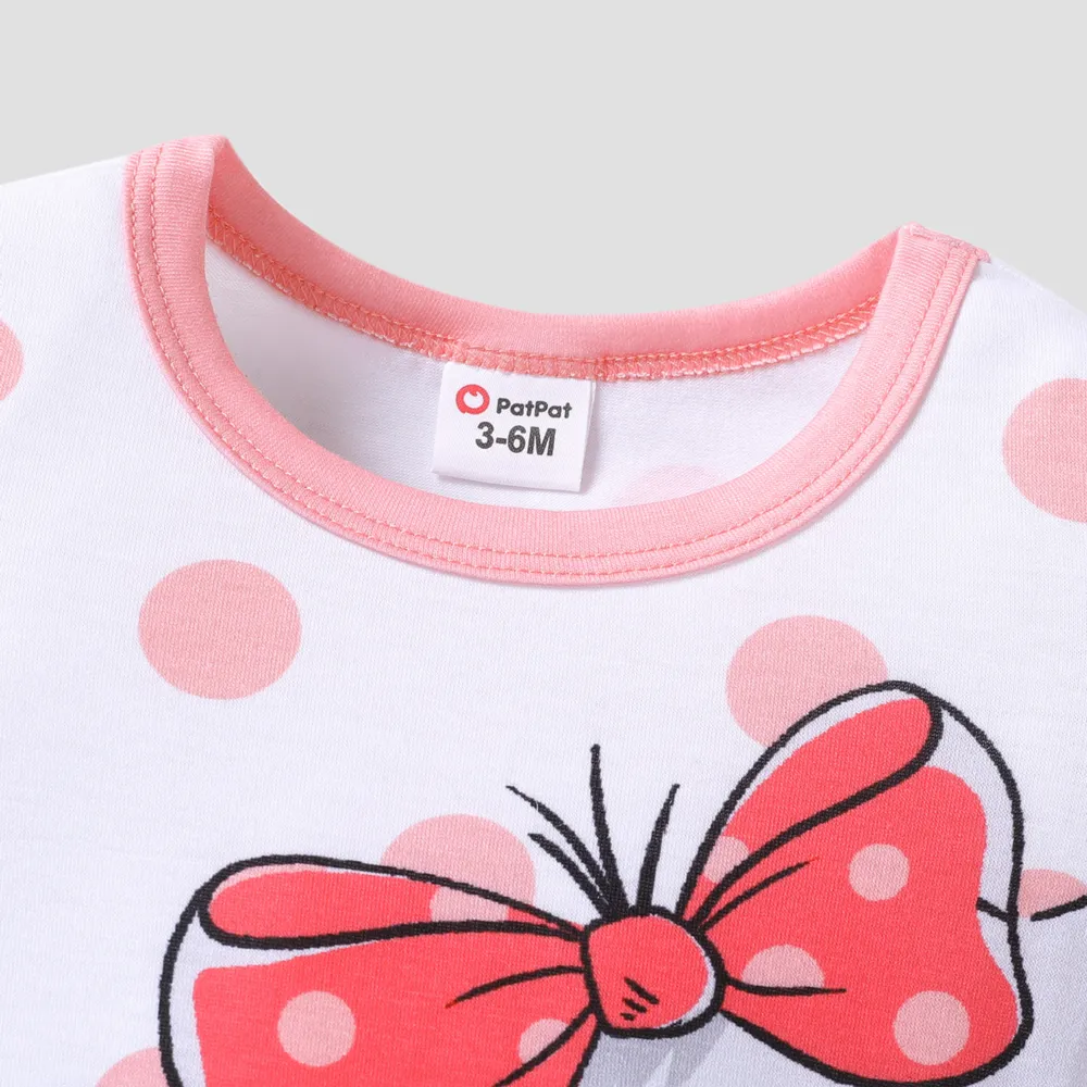 Baby Boy/Girl Cartoon Elephant Print Short-sleeve Jumpsuit big image 4