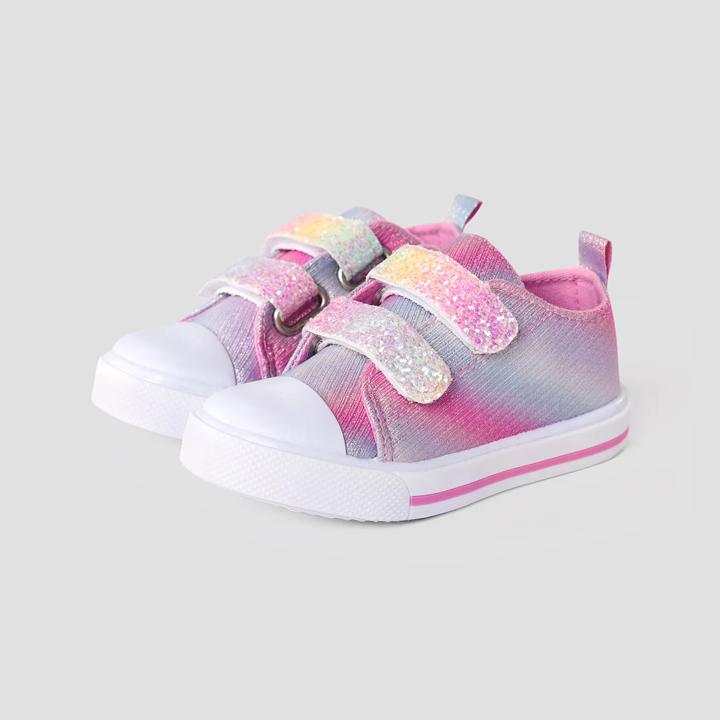 Toddler & Kids Colorful Gliter/Floral Velcro Casual Shoes  big image 1