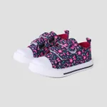 Toddler & Kids Colorful Gliter/Floral Velcro Casual Shoes Deep Blue