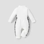 Baby Boy/Girl Bold Color-blocking Sporty Grid/Houndstooth Jumpsuit   image 6