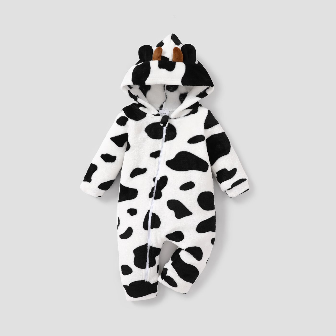Baby Girl/Boy  Hyper-Tactile 3D Cow Pattern Jumpsuit