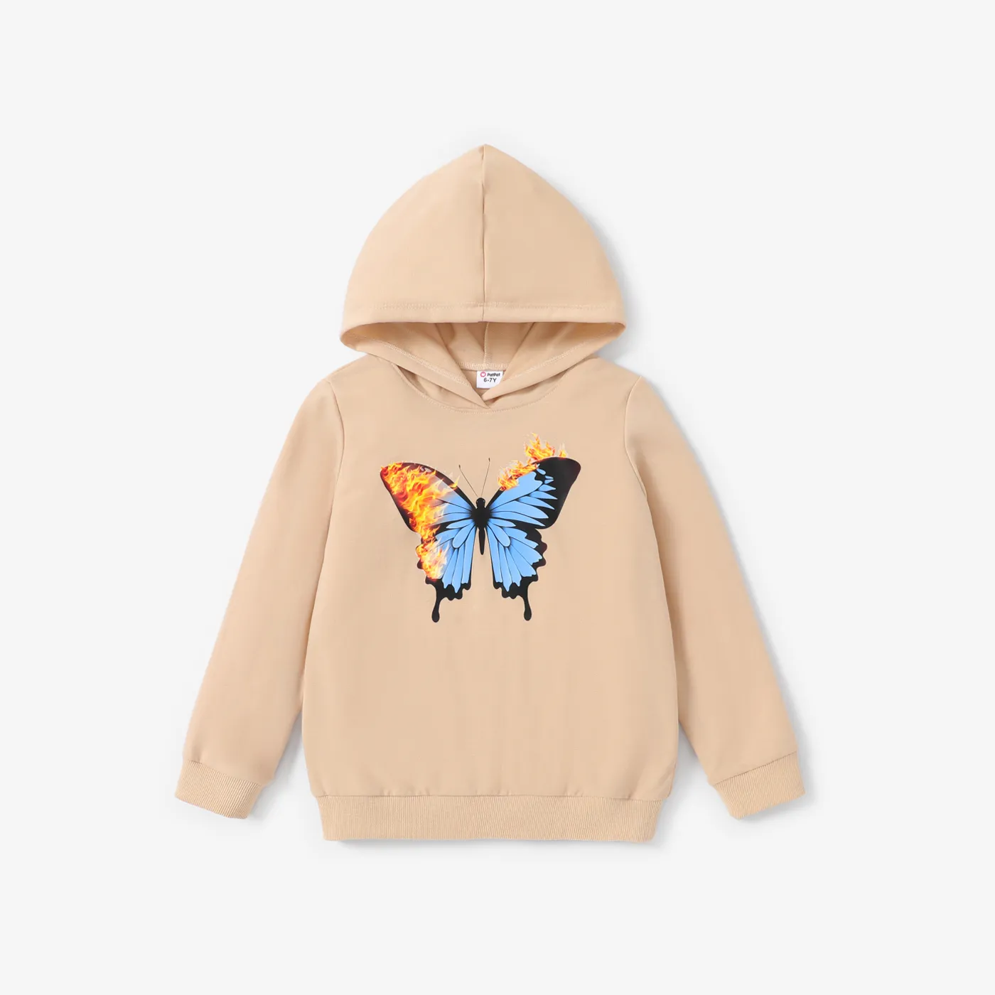 Kid Girl Butterfly Hooded Sweatshirt
