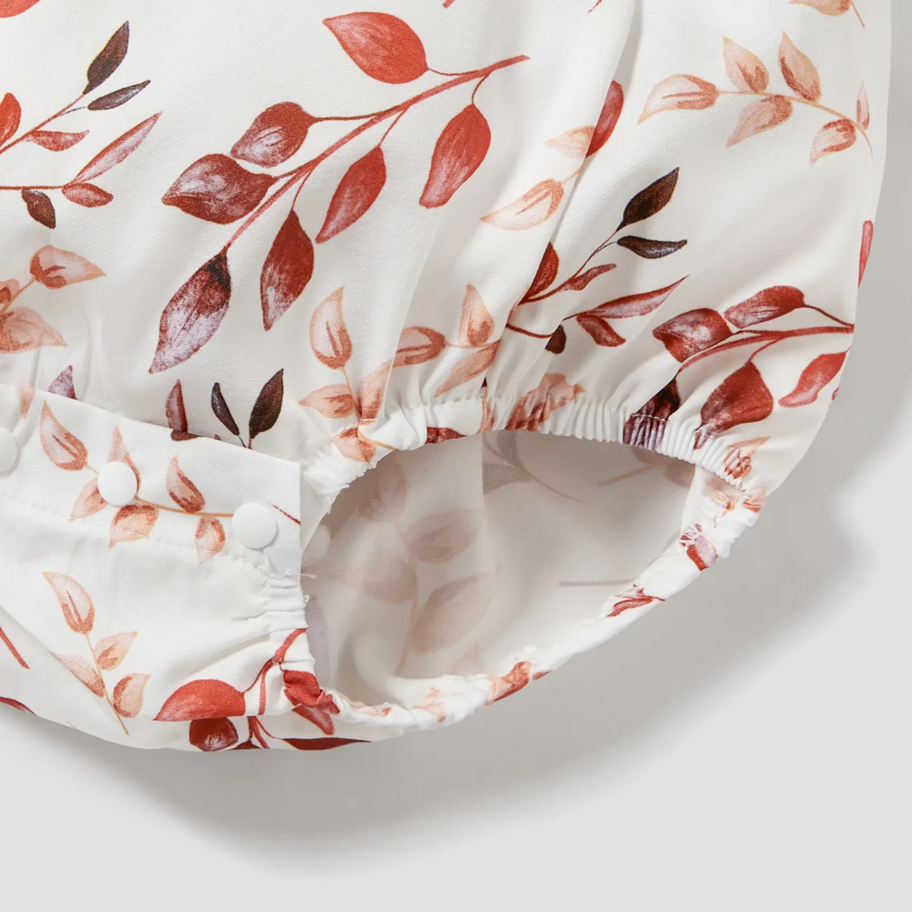 Baby Girl Floral/Plaid Print Sleeveless Ruffle Romper Brown&White big image 1