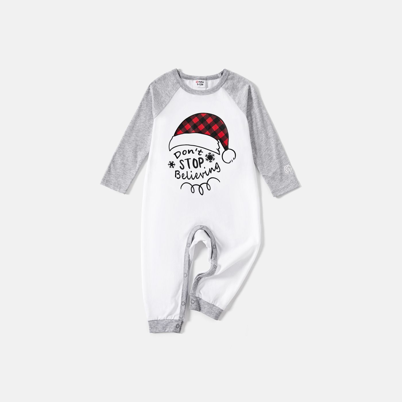 Go-Neat Water & Stain Resistant Eco Baby Boy/Girl Letter Print Short-sleeve Romper