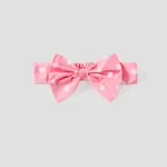 2pcs Baby Girl Polka Dots Print Bow Front Cami Romper & Headband Set  image 5