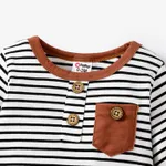 Baby Boy/Girl 95% Cotton Long-sleeve Striped Jumpsuit  image 3
