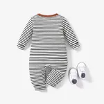 Baby Boy/Girl 95% Cotton Long-sleeve Striped Jumpsuit  image 2