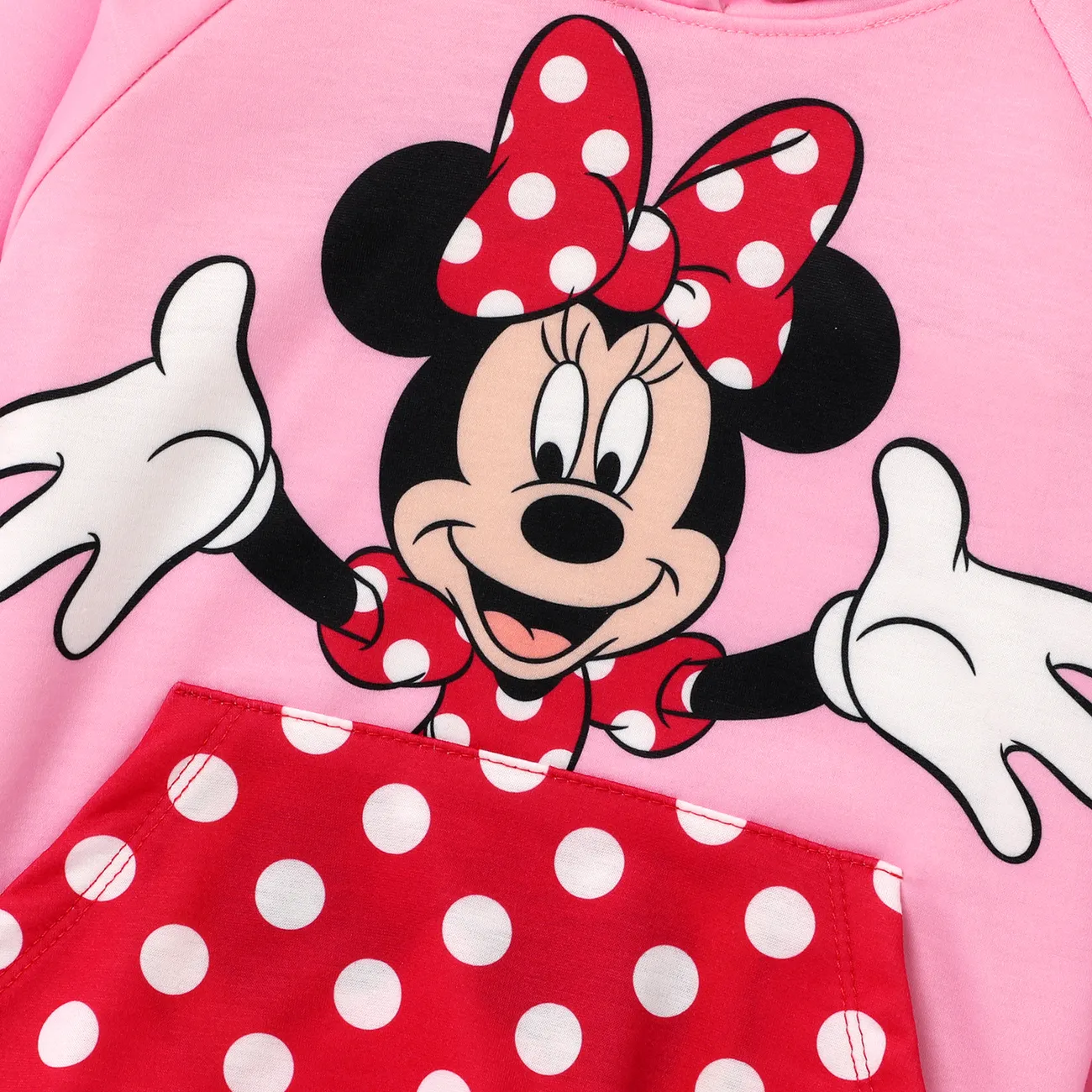 Disney Mickey and Friends Toddler Boys/Girls Character Stereo Ear Hoodies  Pink big image 1