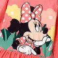 Disney Mickey and Friends Toddler Girl 2pcs Character Print Peplum Long-sleeve Tee and Bowknot Pants Set  image 3