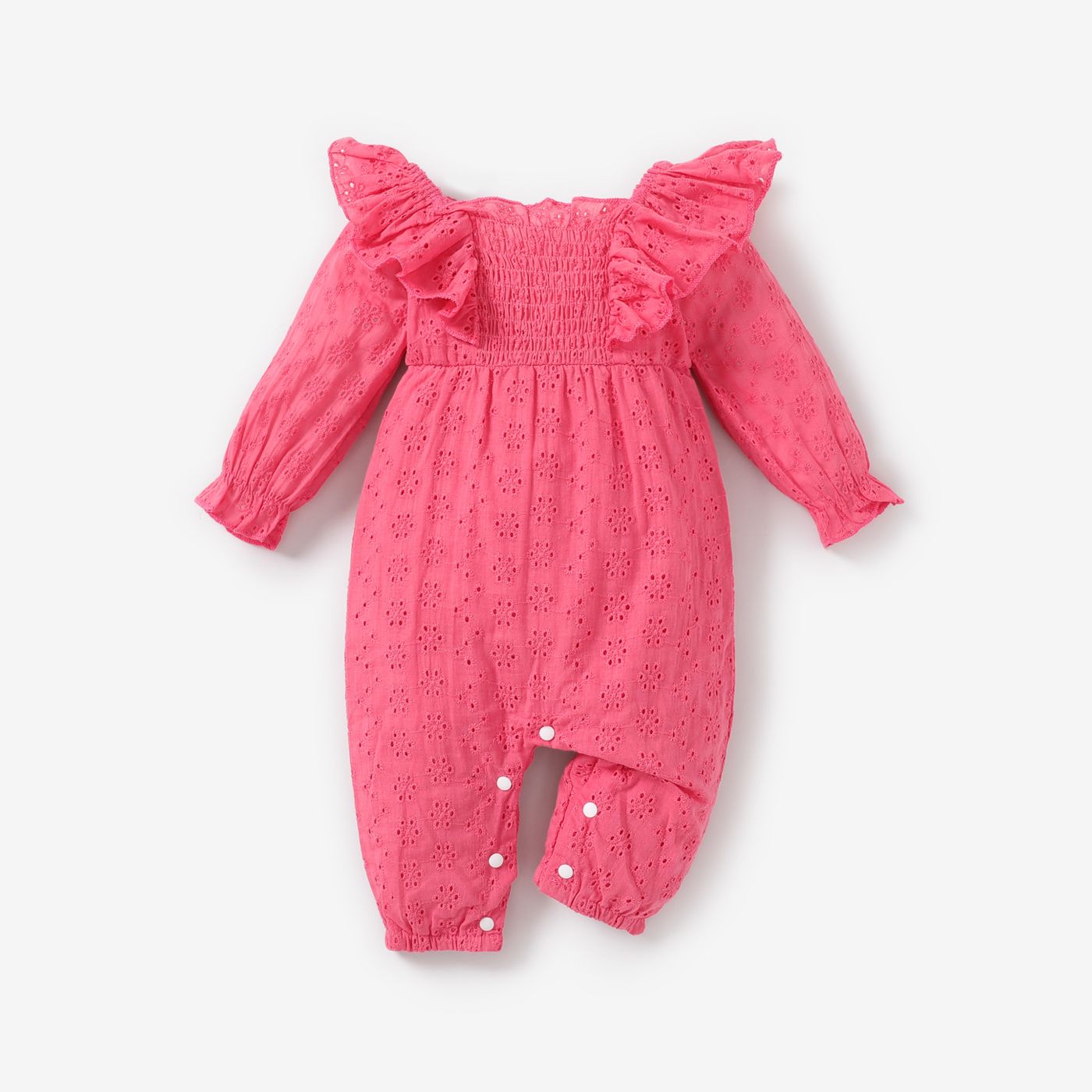 

Baby Girl Sweet Flutter Sleeve Jumpsuit