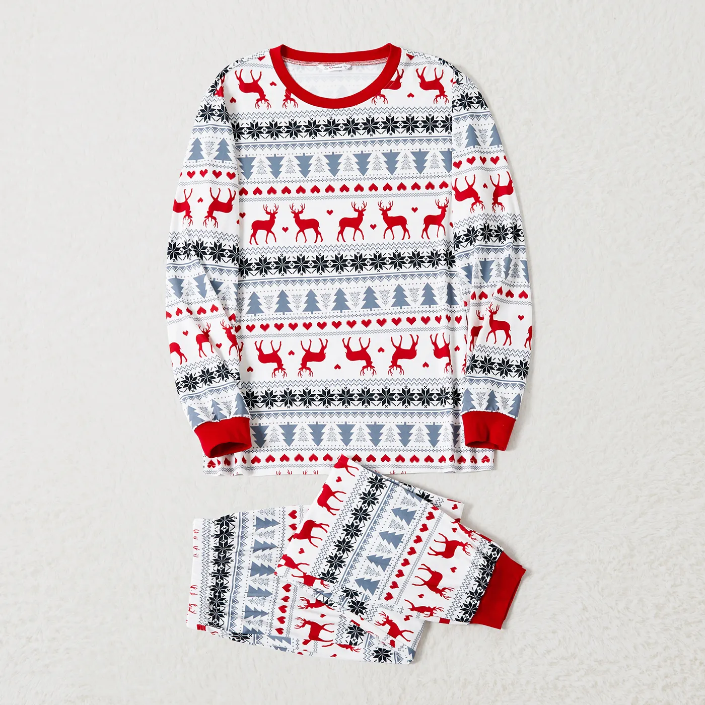 

Christmas Family Matching Theme Allover Print Long-sleeve Pajamas Sets (Flame resistant)