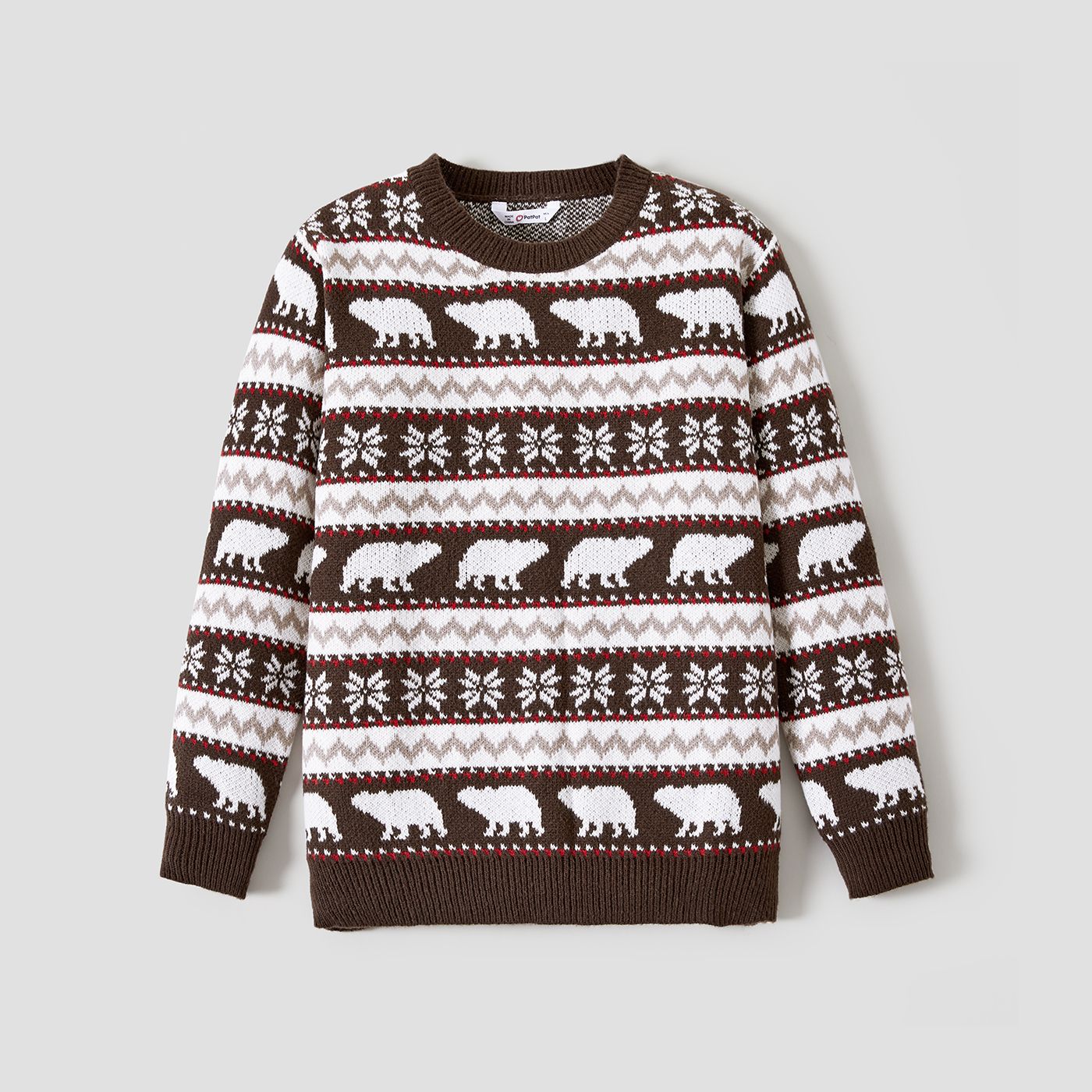 

Christmas Family Matching Bear and Snowflake Print Sweaters