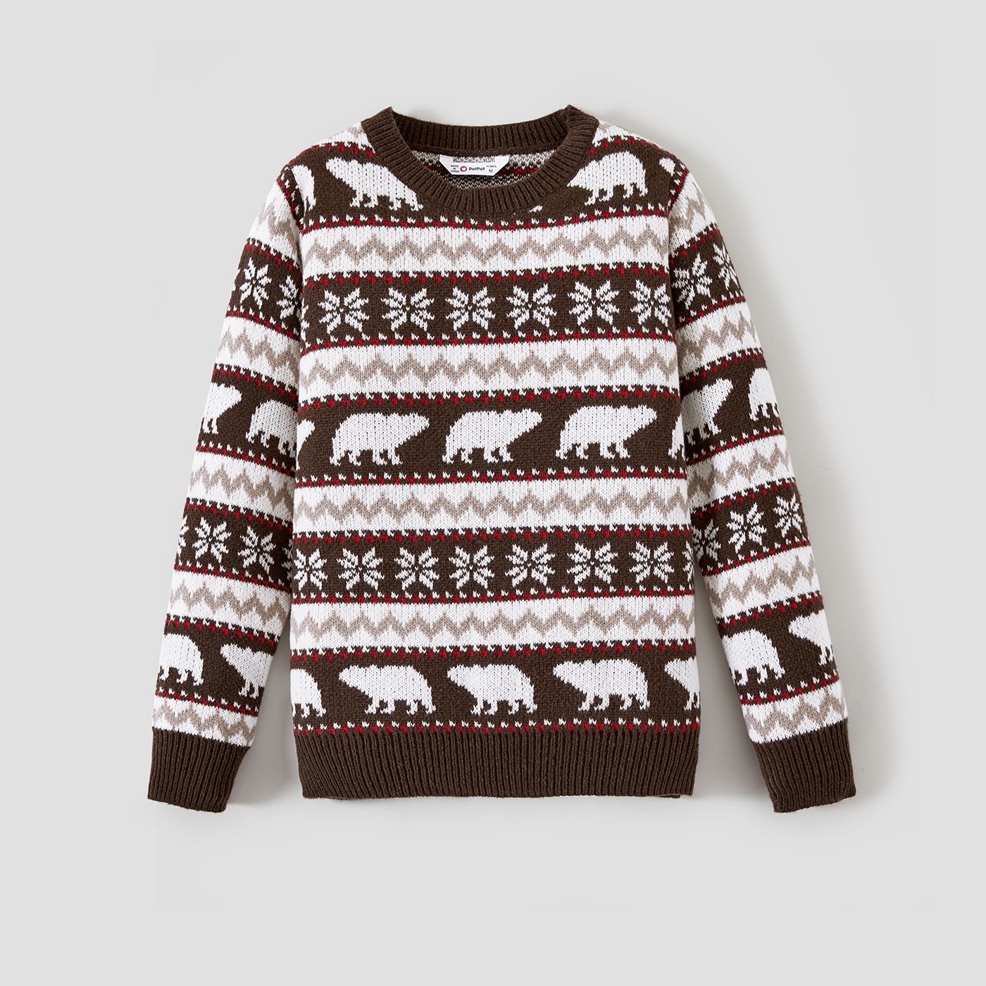 

Christmas Family Matching Bear and Snowflake Print Sweaters