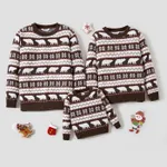 Christmas Family Matching Bear and Snowflake Print Sweaters  image 2