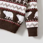 Christmas Family Matching Bear and Snowflake Print Sweaters  image 5