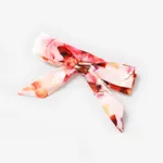 2pcs Baby Girl Allover Floral Print Ruffle Trim Sleeveless Romper & Headband Set  image 6