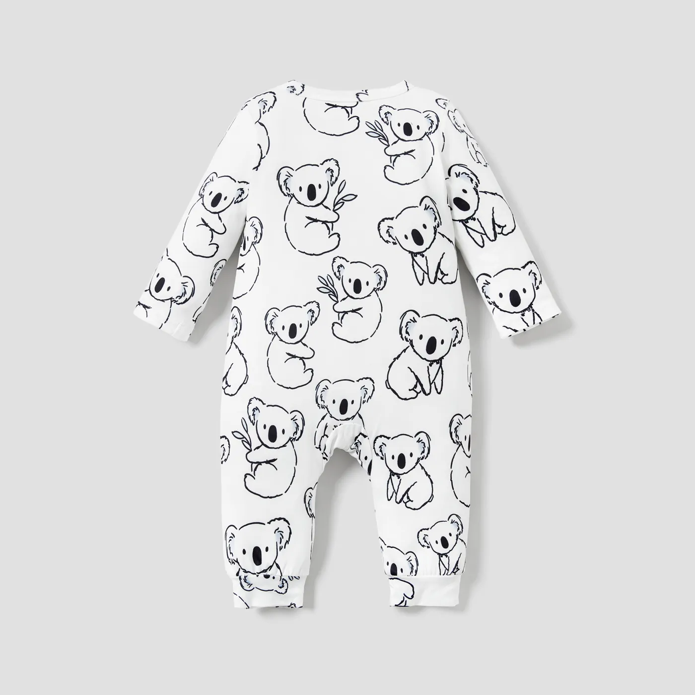 Baby Boy/Girl  Childlike Animal Print Button Long Sleeves Jumpsuit  image 3
