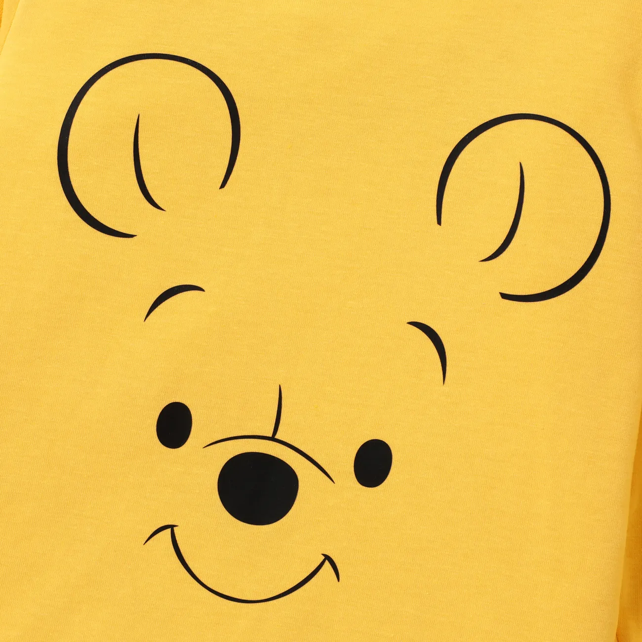 Disney Winnie the Pooh Toddler Boys/Girls Cute Characters Emoji Long Sleeve T-Shirt Yellow big image 1