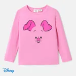 Disney Winnie the Pooh Criança Unissexo Infantil Manga comprida T-shirts Rosa