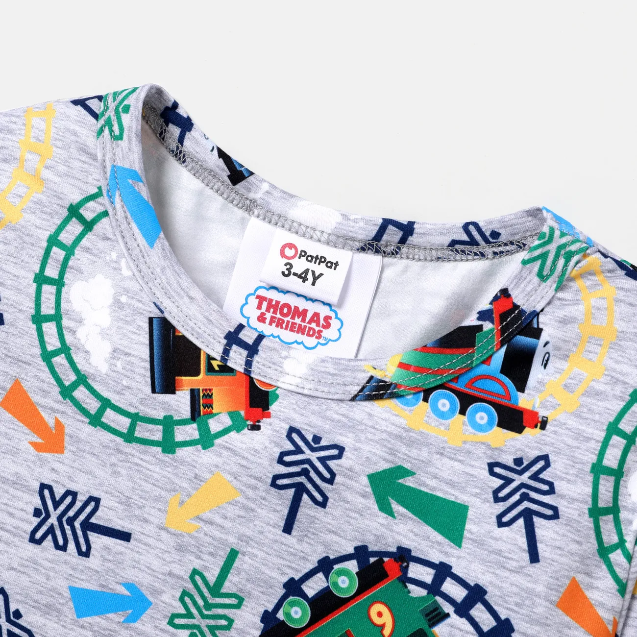 Thomas & Friends Digital Print Toddler Boy Long-sleeve T-Shirt WARMGREY big image 1