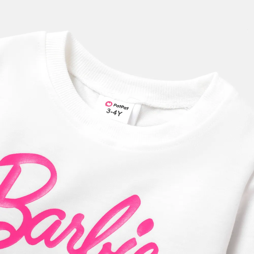 Barbie 2pcs Toddler Girl Long-sleeve Tee or Mesh Skirt big image 3
