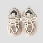 Toddler & Kids Mesh Breathable Lace-up Sports Shoes Beige image 2
