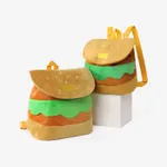 Cute hamburger-shaped parent-child bag, single shoulder / double shoulder / portable  image 2