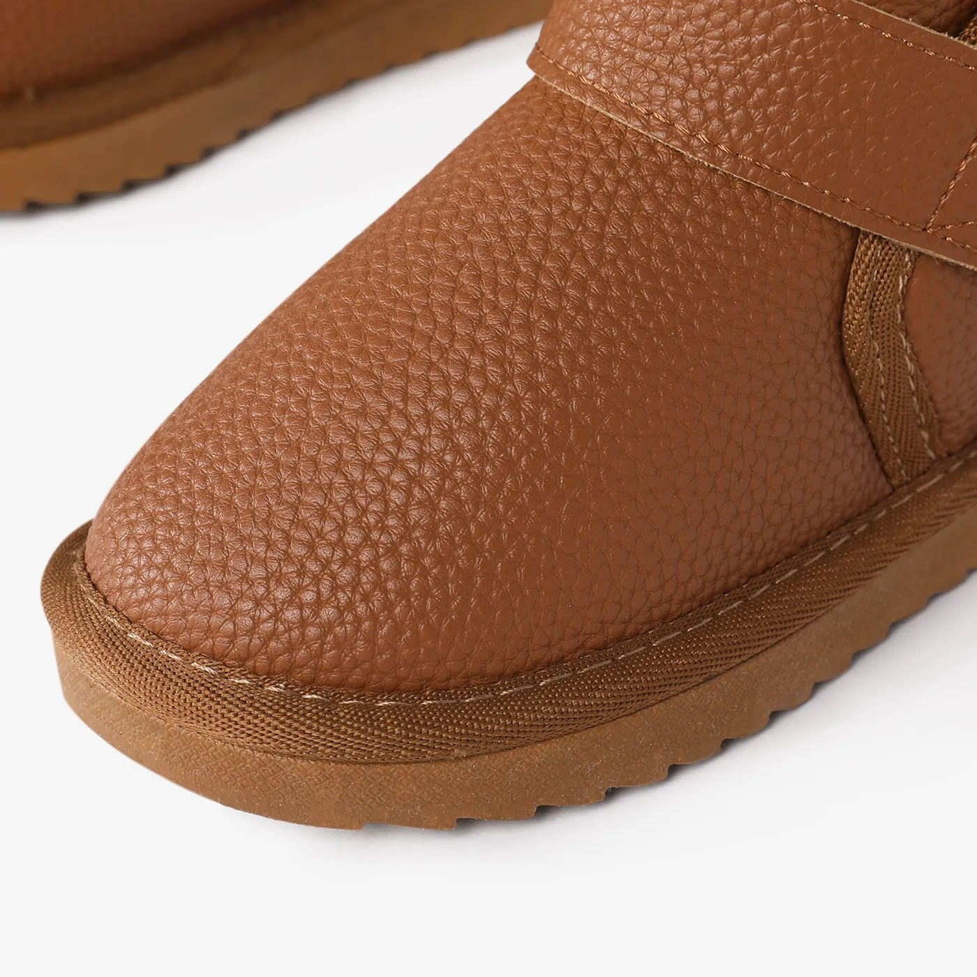 Kids Basic Solid Color Snow Boots Brown image 4