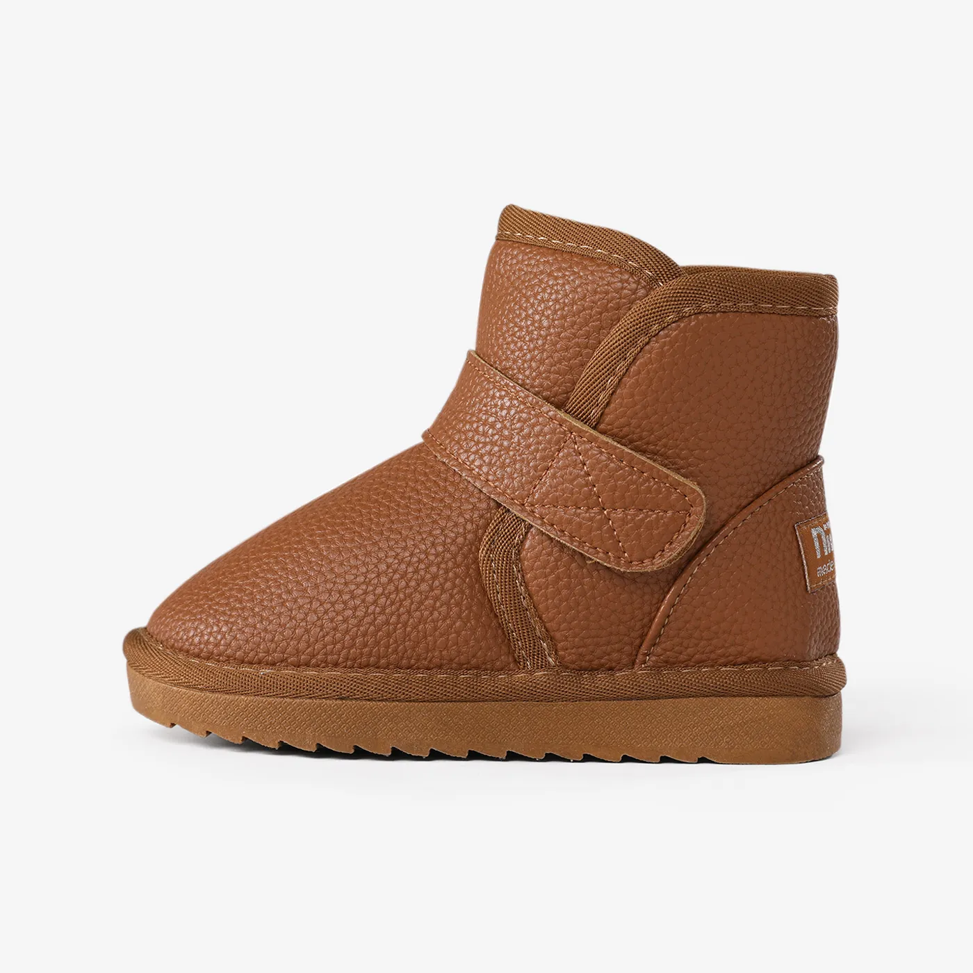 Kids Basic Solid Color Snow Boots Brown image 2