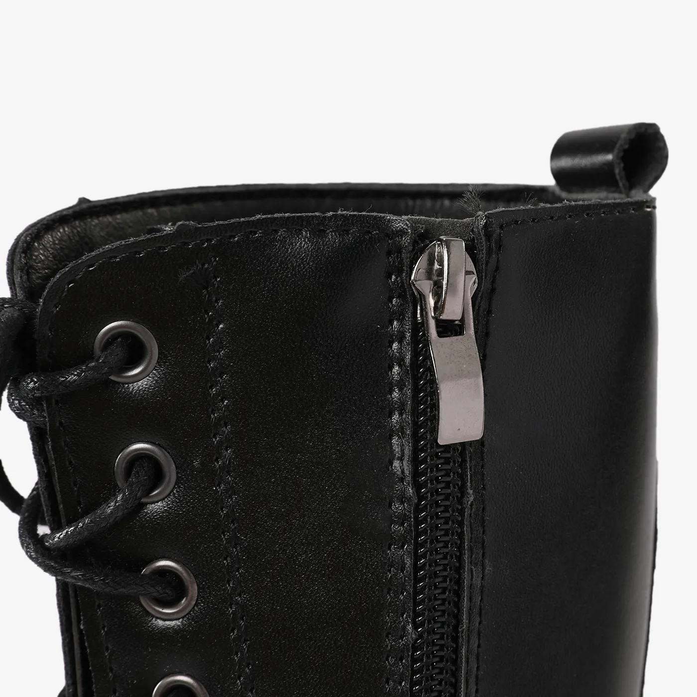 Kids Pretty Lace-up Decor Side Zipper Boots  image 5