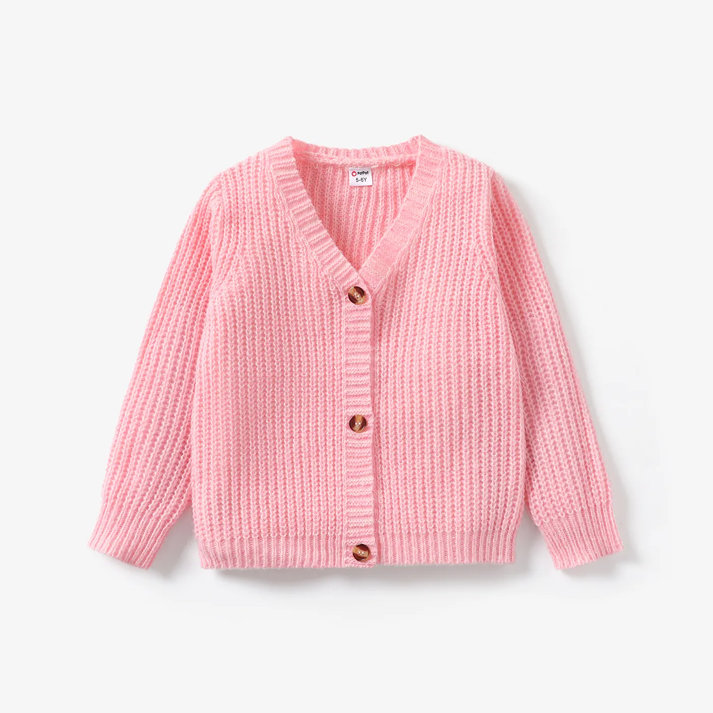 Baby Knit Cardigans Button Sweater Coat Pink