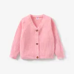 Baby Knit Cardigans Button Sweater Coat Pink