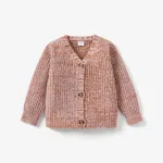 Baby Knit Cardigans Button Sweater Coat Khaki