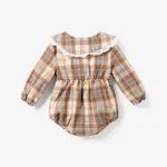 Long Sleeve Medium Thickness Solid Color Sweet Baby Girl Cotton Romper  image 2
