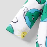Baby Boy/Girl Naia Environmental Themes Earth Print Long Sleeve Jumpsuit Green