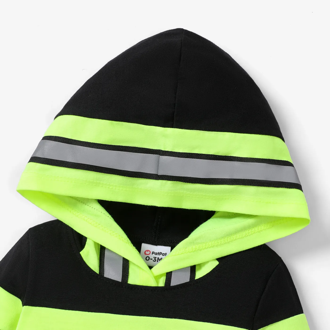 Baby Boy/Girl Naia Firefighter Style Long Sleeve Hooded Jumpsuit Color block image 5