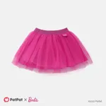 Barbie 2pcs Toddler Girl Long-sleeve Tee or Mesh Skirt Hot Pink