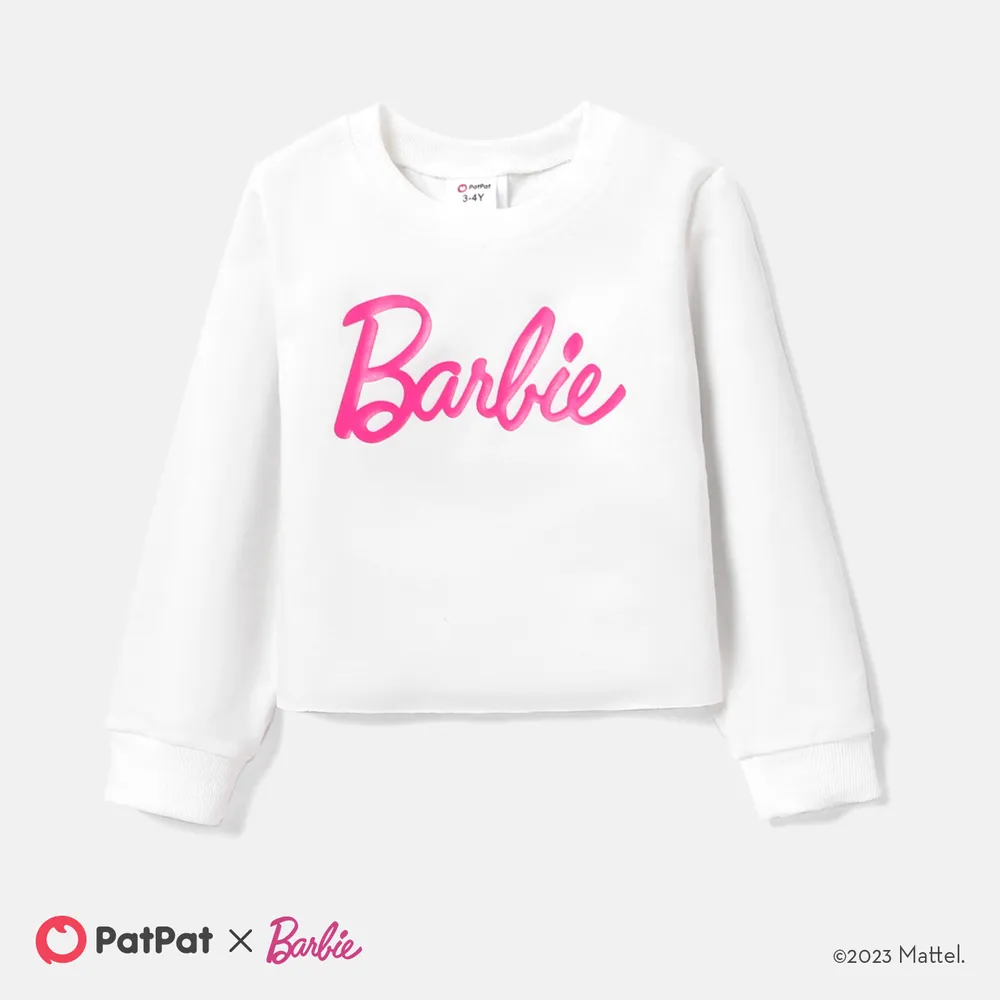 Barbie 2pcs Toddler Girl Long-sleeve Tee or Mesh Skirt  big image 1