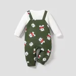 Baby Boy Naia Cute Letter and Bear Pattern Long Sleeve Jumpsuit  image 2