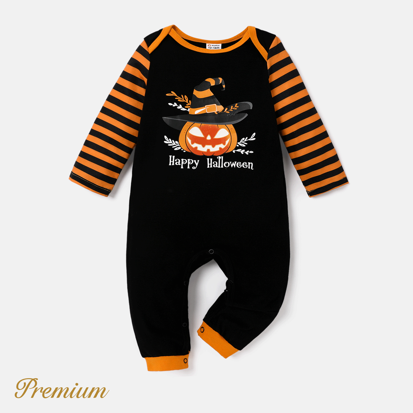 Baby Girl/Boy Halloween Childlike Jumpsuit Black big image 1
