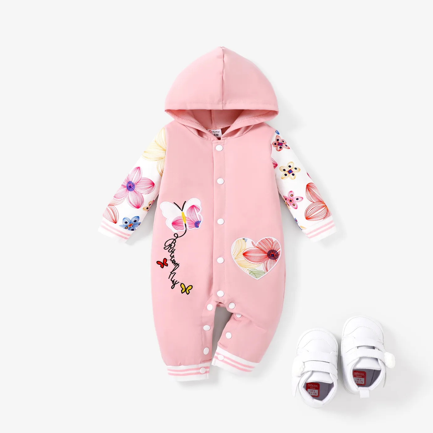 Baby Girl Floral Long Sleeve Casual Jumpsuit