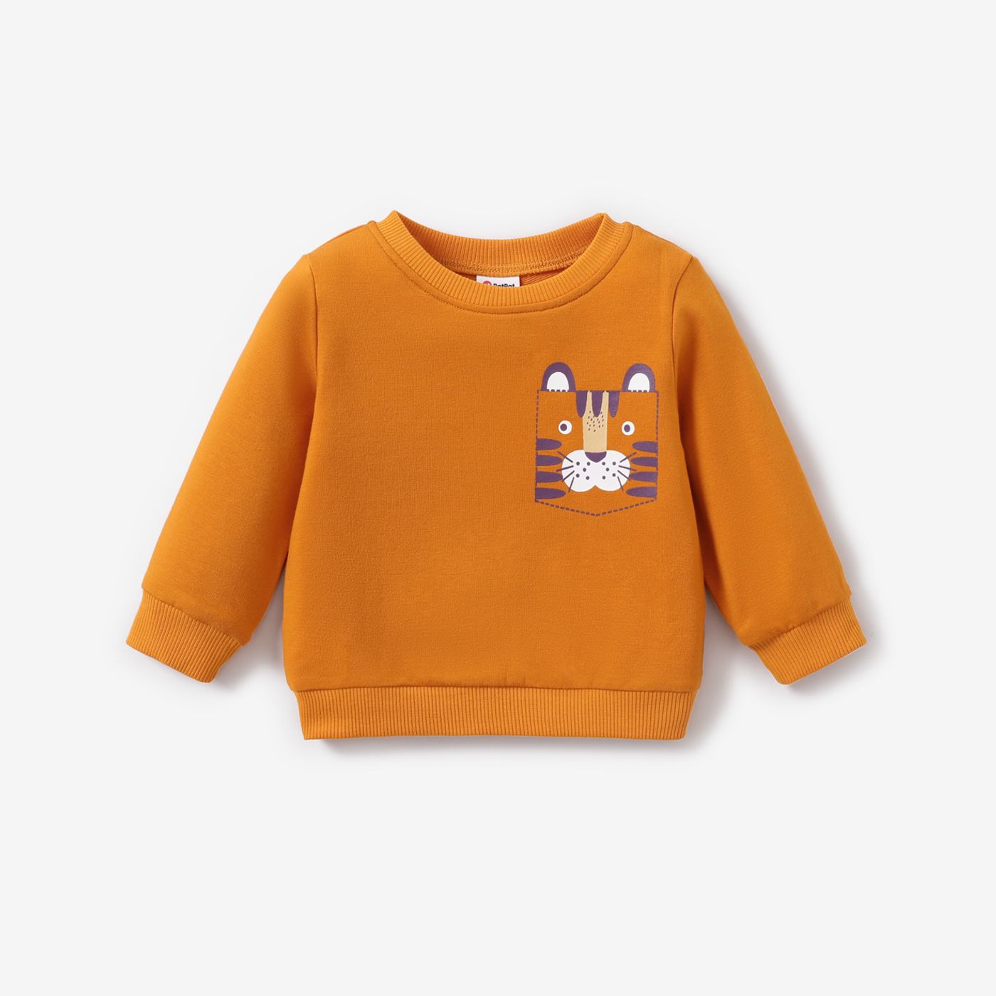 Baby Boy Tiger Pattern Sweat-shirt à Manches Longues