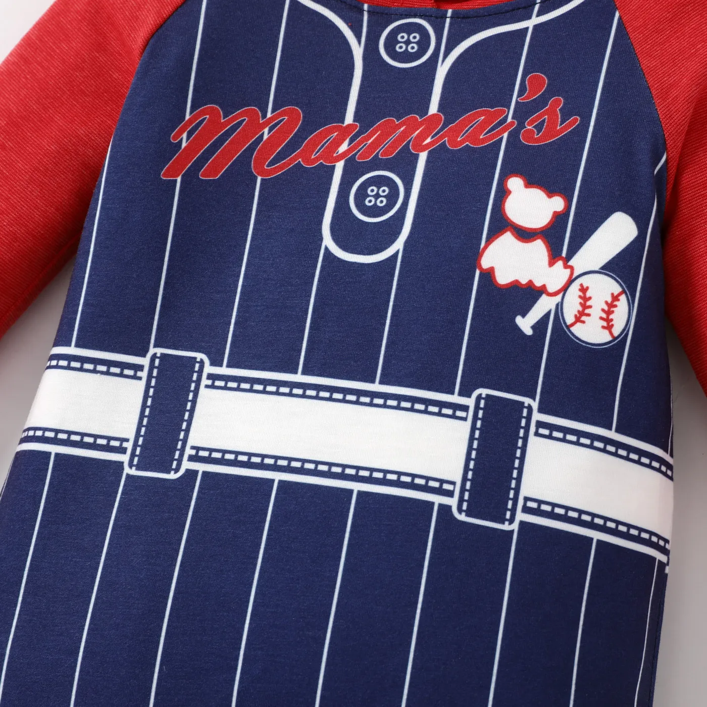 Bebé Unissexo Com capuz Desportivo Manga comprida Macacão Vermelho image 5