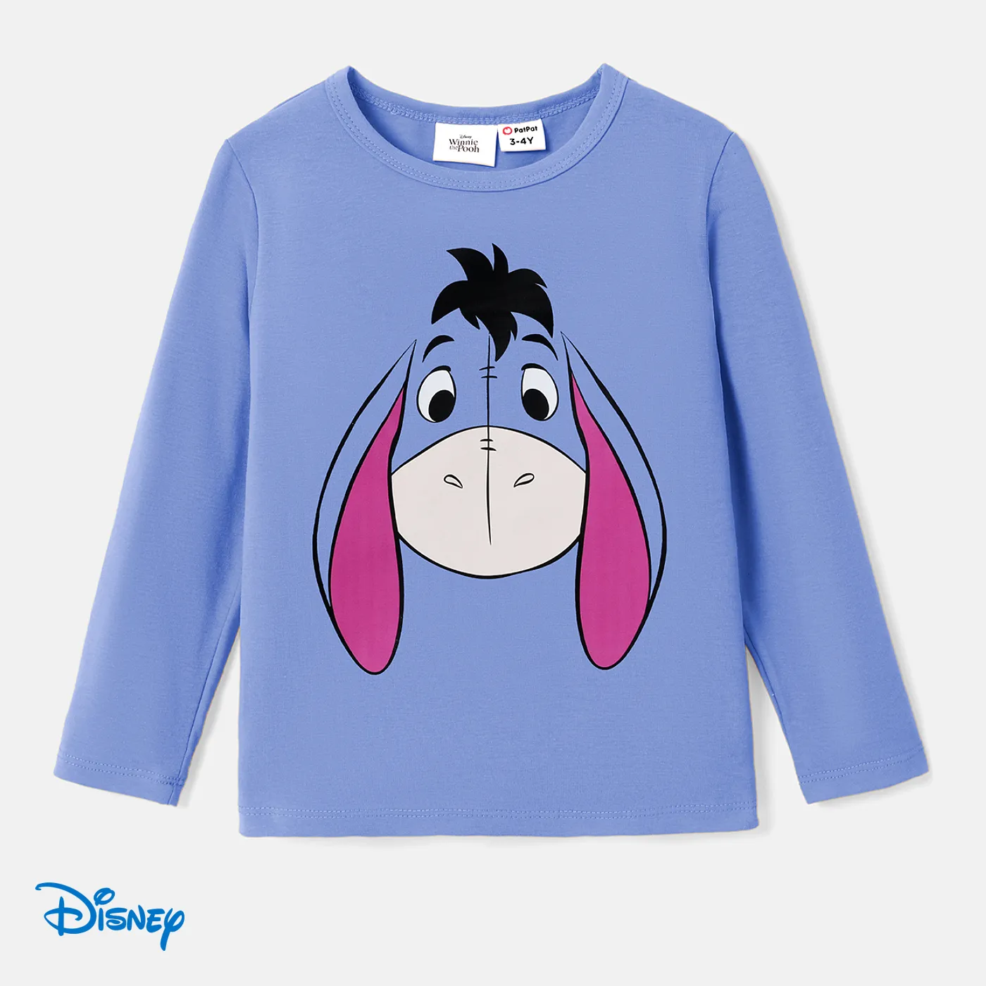 Disney Winnie The Pooh Toddler Boys/Girls Cute Characters Emoji Long Sleeve T-Shirt