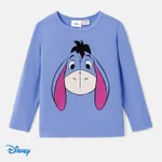 Disney Winnie the Pooh Criança Unissexo Infantil Manga comprida T-shirts Azul Real