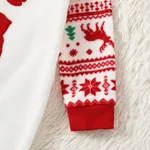 Christmas Family Matching Reindeer Print Long-sleeve Fleece Pajamas Sets(Flame resistant)  image 4