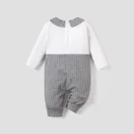 Baby Boy Bear-themed Fabric Stitching Jumpsuit  image 2