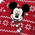 Disney Mickey and Friends Christmas Family Matching Snowflake Character Print Plush Crew Neck Sweatshirt  image 2