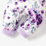 2pcs Baby Girl Floral Sweet Long Sleeve Jumpsuit Set  image 5